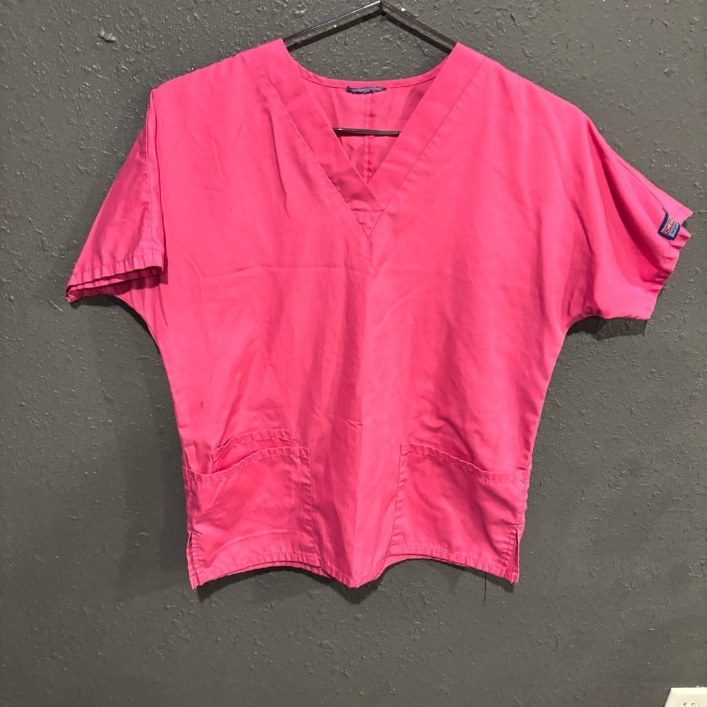 Cherokee Workwear Pink Scrub Top